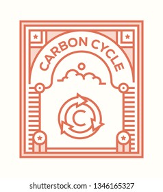 CARBON CYCLE ICON CONCEPT