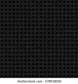 Carbon dark textured background. Seamless pattern of dirty fiber. Isolated meshed backdrop