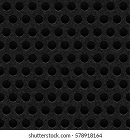 Carbon dark textured background. Seamless pattern of dirty fiber. Isolated meshed backdrop