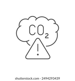 Symbol für die CO2-Warnlinie