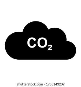 Dióxido de carbono y nube en blanco