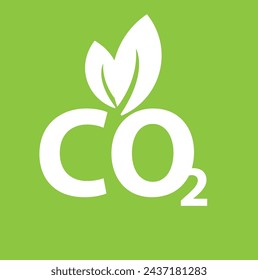 Carbon dioxide co 2. Vector illustration,co 2 emissions vector Co 2 neutral concept. Save the world, environmental and ecology concept vector illustration.