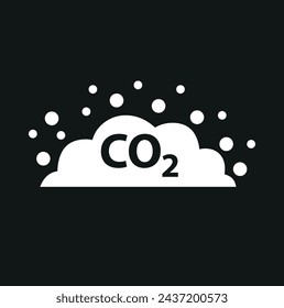 Carbon dioxide co 2. Vector illustration,co 2 emissions vector Co 2 neutral concept. Save the world, environmental and ecology concept vector illustration.