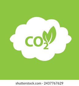 Carbon dioxide co 2. Vector illustration,co 2 emissions vector Co 2 neutral concept. Save the world, environmental and ecology concept vector illustration.