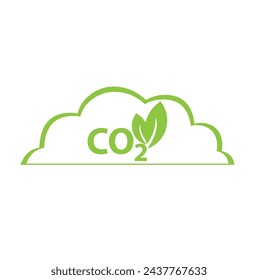 Carbon dioxide co 2. Vector illustration,co 2 emissions vector Co 2 neutral concept. Save the world, environmental and ecology concept vector illustration.