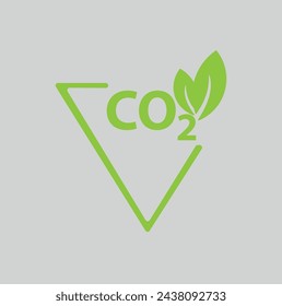 Carbon dioxide co 2. Vector illustration,co 2 emissions vector Co 2 neutral concept. Save the world, environmental and ecology concept vector illustration.