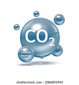 Model of carbon dioxide CO2 molecule and chemical formulas. Geometric  structures and Illustration on white background. Educational and study  content of chimestry students. vector illustration. 27117761 Vector Art at  Vecteezy