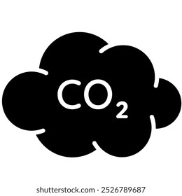 Emisiones de dióxido de carbono Icono, CO2