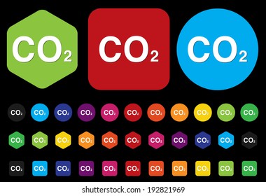 carbon dioxide icon