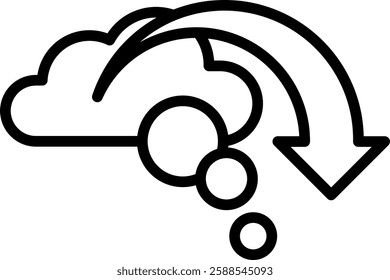 Carbon Dioxide Icon Line Vector Illustration
