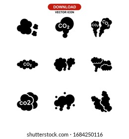 carbon dioxide icon or logo isolated sign symbol vector illustration - Collection of high quality black style vector icons
