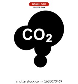 carbon dioxide icon or logo isolated sign symbol vector illustration - high quality black style vector icons
