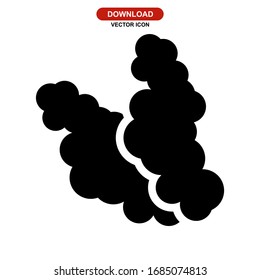 carbon dioxide icon or logo isolated sign symbol vector illustration - high quality black style vector icons
