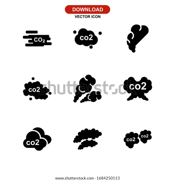 carbon dioxide icon or logo isolated sign symbol\
vector illustration - Collection of high quality black style vector\
icons\
