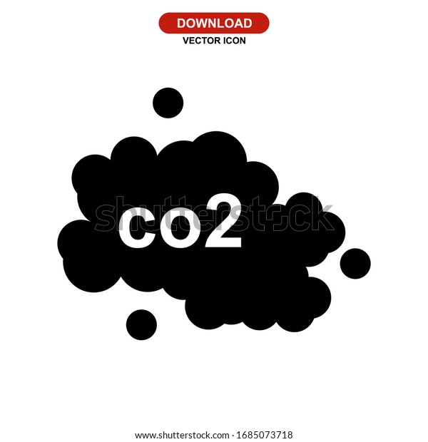 carbon dioxide\
icon or logo isolated sign symbol vector illustration - high\
quality black style vector\
icons\
