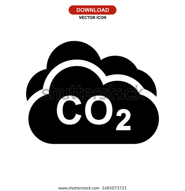 carbon dioxide
icon or logo isolated sign symbol vector illustration - high
quality black style vector
icons
