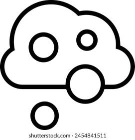 carbon dioxide icon. Thin linear style design isolated on white background
