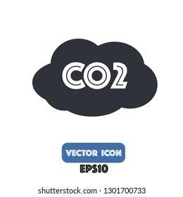 Carbon dioxide icon, Carbon dioxide vector eps10