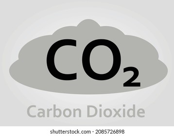 Carbon dioxide icon. vector illustration