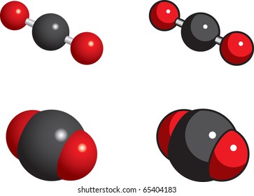 Carbon Dioxide Molecules (greenhouse Gas)