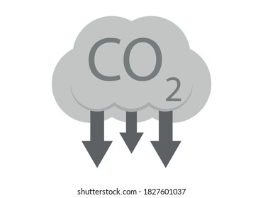 Carbon dioxide smoke cloud diminishing.