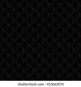 Carbon fiber background. Geometric grid background. Luxury dark background. Vector Illustration.