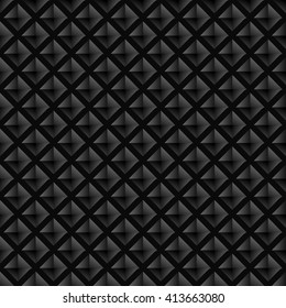 Carbon fiber background. Geometric grid background. Luxury dark background. Vector Illustration.