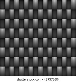 Carbon fiber background. Geometric grid background. Seamless background. Luxury background. Dark vector background.