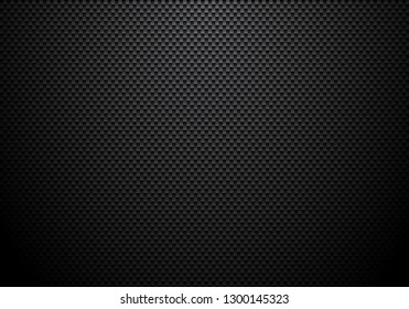 Carbon fiber background and texture with lighting. Material wallpaper for car tuning or service. Vector illustration