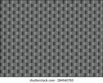 Carbon fiber, bound crosswise fibers, vector graphics.