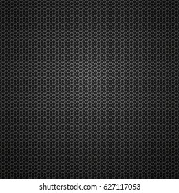 Carbon fiber metallic grid vector seamless pattern background 