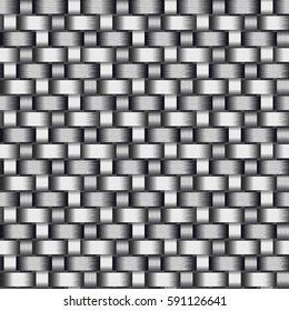 Carbon Fiber Seamless Vector Texture. Gray Background