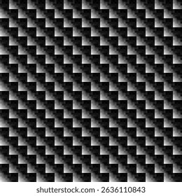 Arrière-plan texture fibre de carbone. Texture abstraite foncée moderne sur fond noir technologie de grille géométrique.