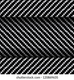 Carbon fiber texture, bound crosswise fibers background, EPS10