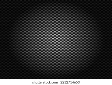 Diseño de fondo gráfico de vectores de textura vertical de fibra de carbono. Textura de fibra de carbono negra.
