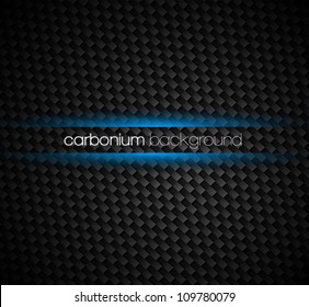 Carbon fibre background with dark tones and blue light glow effect around your text.