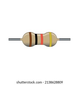Carbon Film Resistor Electronic Symbol