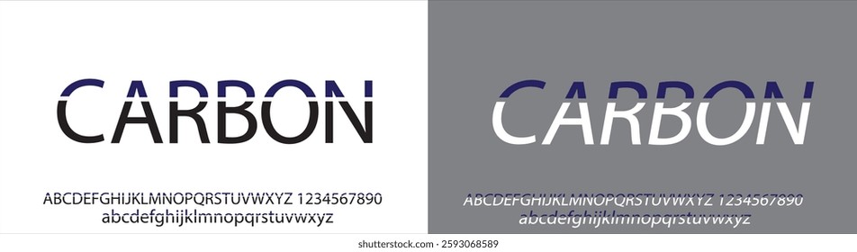 Carbon font. Modern Logo creative abstract digital tech font.  type, technology, movie, digital, music, movie, illustration vector format .Elegant decorative Elegant alphabet letters font Typography
