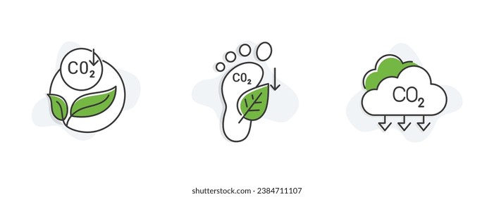 Carbon Footprint, CO2 Neutral, Net Zero, Sustainable Development. 