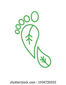Carbon Footprint Eco friendly vector icon design 
