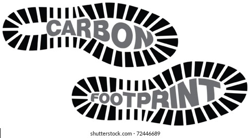 Carbon Footprint, Footprints With The Words Carbon Footprint Incorporated