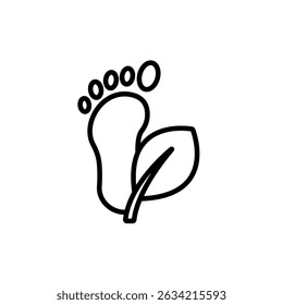 carbon footprint icon collection .design style with background