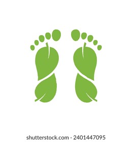 Carbon Footprint Icon Vector Design.