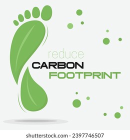 Carbon footprint Leaf icon. Carbon neutral symbol. Environmental awareness sign