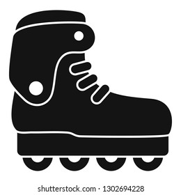 Carbon inline skates icon. Simple illustration of carbon inline skates vector icon for web design isolated on white background