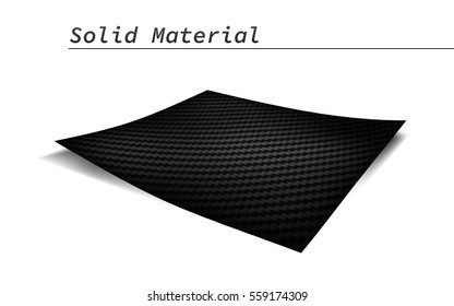 carbon kevlar material design paper fabric concept on white background