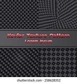 Carbon kevlar Texture Pattern. Vector Illustration 