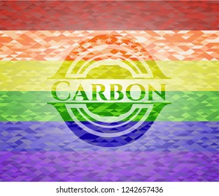 Carbon lgbt colors emblem 