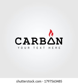 Carbon logo design vector for multiple use 
