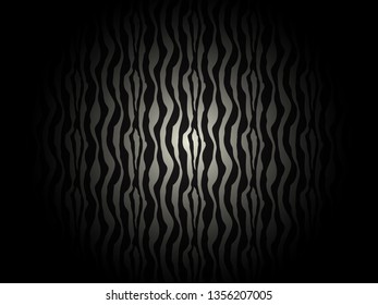 Carbon metal pattern zebra shadow vector illustration
